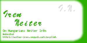 iren neiter business card